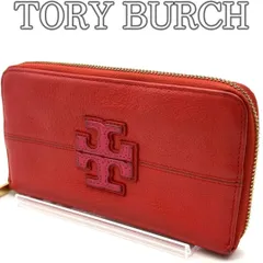 トリーバーチ TORY BURCH レザー 長財布 ラウンドファスナー オレンジ ピンク バイカラー ゴールド金具 ロゴ ジップウォレット 薄型 大容量 レディース
