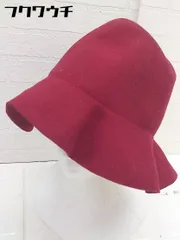 ◇ CA4LA カシラ ウール フロッピーハット 帽子 レッド系 レディース  【中古】 【1112170004692】