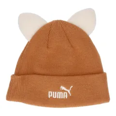 PUMA(プーマ) アニマル ミッド クラウン ビーニー ジュニア スポーツスタイル ウェア キャップ 026564、(02)Mキャラメル