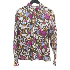 ピンクハウス PINK HOUSE ブラウス シャツ 長袖 ピコフリル レース