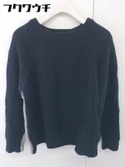 ◇ URBAN RESEARCH Sonny Label クルーネック バイカラー 長袖 ニット セーター サイズ F ネイビー グレー レディース  【中古】 【1112200005286】