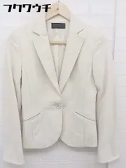 ◇ ICB アイシービー 長袖 テーラード ジャケット サイズ7 オフホワイト レディース  【中古】 【1112200001981】
