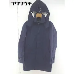 ◇ ◎ nano universe ナノユニバース 2WAY 薄手 フード付き 長袖 コート サイズ M ネイビー メンズ  【中古】 【1112210009564】