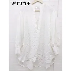 ◇ Solace ソレイス Vネック 長袖 シャツ ブラウス サイズF オフホワイト レディース  【中古】 【1112210009359】
