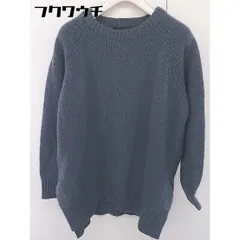 ◇ KBF+ URBAN RESEARCH ウール ニット スリット 長袖 セーター サイズOne チャコールグレー レディース  【中古】 【1112220004610】