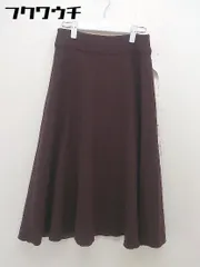 ◇ URBAN RESEARCH ROSSO アーバンリサーチ ロッソ バックジップ 膝下丈 フレア スカート サイズ38 ブラウン系 レディース  【1112230002903】のサムネイル