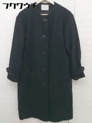◇ ehka sopo エヘカソポ SM2 長袖 ノーカラー コート サイズM ブラック レディース  【中古】 【1112230001654】