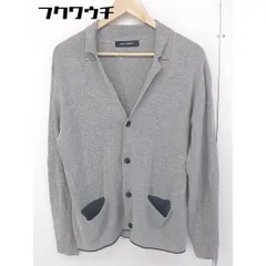 ◇ nano universe ナノ ユニバース リネン混 長袖 カーディガン サイズS ミディアムグレー メンズ  【中古】 【1112270003342】