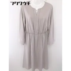 ◇ ROPE PICNIC ロペピクニック 長袖 ロング ワンピース サイズ40 グレージュ レディース  【中古】 【1112270002963】