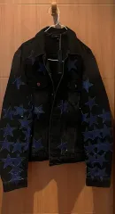 AMIRI(アミリ) 星 パッチ ブラック デニム ジャケット M