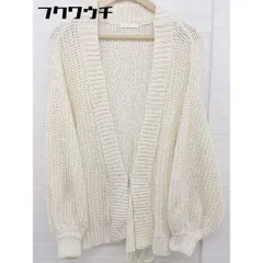 ◇ ◎ who's who Chico フーズフーチコ 長袖 カーディガン ガウン サイズF オフホワイト レディース  【中古】 【1112270006077】