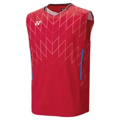 YONEX(ヨネックス) メンズゲームシャツ(ノースリーブ) テニス・バドミントン ウェア(メンズ) (10699)、(364)ジャパンレッド