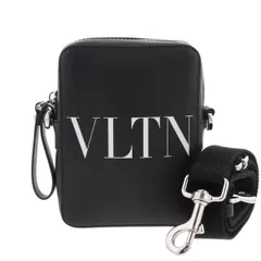 専用ページ　VALENTINO ヴァレンティノ VLTNロゴ ショルダーバッグ ショルダーバッグ メンズ レザー ブラック 中古のサムネイル