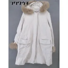 ■ 31 Sons de mode フォックスファー ジップアップ 長袖 コート サイズ36 アイボリー レディース  【中古】 【1112290000932】