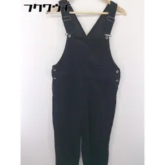 ◇ Samansa Mos2 blue サマンサモスモス ブルー コーデュロイ オーバーオール サイズF ブラック レディース  【中古】 【1112290004930】