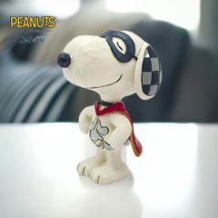 Snoopy Superhero Mini 8cm | Jim Shore Peanuts Merchandise Figure Doll Figurine Sculpture Officially Imported by Jim Shore