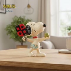 Snoopy Playing Pickleball Mini 8.3cm | Jim Shore Peanuts Goods Figure Doll Ornament Sculpture Jim Shore Official Import