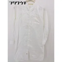 ◇ ◎ BEAMS BOY ビームス ボーイ スタンドカラー 長袖 ミニ シャツ ワンピース サイズ BOY オフホワイト レディース  【中古】 【1201040002187】のサムネイル