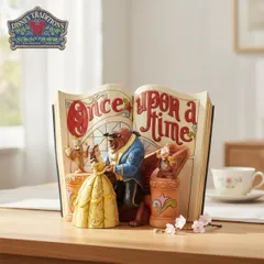 美女と野獣 ストーリーブック 15.2cm | ディズニー トラディションズ ジムショア グッズ フィギュア 人形 置物 彫刻 Jim Shore 正規輸入品