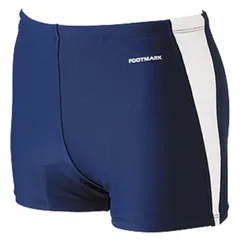 フットマーク footmark 男子トランクス(ジュニア) 水泳水着 (101532j1-01)、シロ