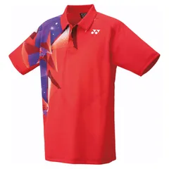 YONEX(ヨネックス) ユニゲームシャツ テニス・バドミントン ウェア（ユニ） -10606、(496)サンセットレッド