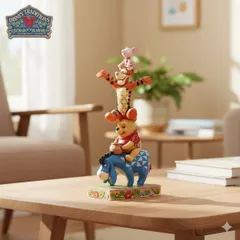 イーヨー プー ティガー ピグレット 20.6cm くまのプーさん | ディズニー トラディションズ ジムショア グッズ フィギュア 人形 置物 彫刻 Jim Shore 正規輸入品