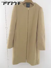 ◇ URBAN RESEARCH ROSSO ジップアップ 長袖 ノーカラー コート サイズ F キャメル レディース  【中古】 【1201110004028】