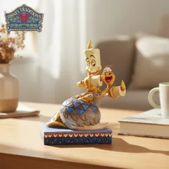 ルミエール フェザーダスター 14.6cm 美女と野獣 | ディズニー トラディションズ ジムショア グッズ フィギュア 人形 置物 彫刻 Jim Shore 正規輸入品