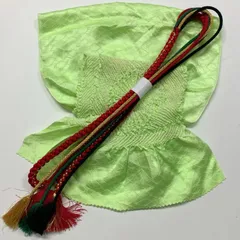 ［6496］帯締め 帯揚げ セット 菊花文様 絞り 金糸 正絹 着物 帯絞め