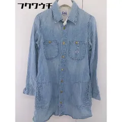 ◇ ◎ Lee リー URBAN RESEARCH ROSSO ロッソ 長袖 膝丈 デニムシャツワンピース サイズM インディゴ レディース  【中古】 【1201120004377】