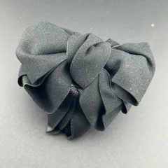 【新品】定価2200円 ヘアアクセサリー ヘアクリップ バンスクリップ 大きめ ネイビー リボン 可愛い◆