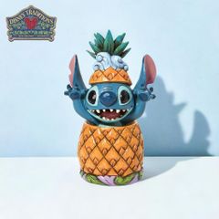 Stitch Pineapple 14.2cm Lilo & Stitch | Disney Traditions Jim Shore Goods Figure Doll Ornament Sculpture Jim Shore Official Import