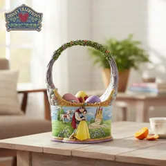 白雪姫 バスケットとイースターエッグ 21cm | ディズニー トラディションズ ジムショア グッズ フィギュア 人形 置物 彫刻 Jim Shore 正規輸入品