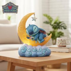 Stitch Moon Scrump 19.4cm Lilo & Stitch | Disney Traditions Jim Shore Goods Figure Doll Ornament Sculpture Jim Shore Official Import
