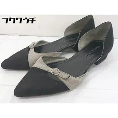 ◇ Oriental Traffic ポインテッドトゥ パンプス シューズ サイズ39 ブラック グレー系 レディース  【中古】 【1202020004511】