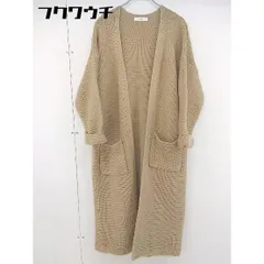 ■ fifth フィフス 長袖 ロング ガウン カーディガン サイズM ベージュ レディース  【中古】 【1202020001060】