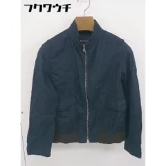 ◇ MACPHEE TOMORROWLAND トゥモローランド 薄手 長袖 ジップアップ ジャケット ブルゾン サイズ38 ネイビー レディース  【中古】 【1202010001070】