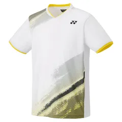 ヨネックス YONEX ユニゲームシャツ(フィットスタイル) バドミントン アパレル(ユニ) (10541)、(011)ホワイト