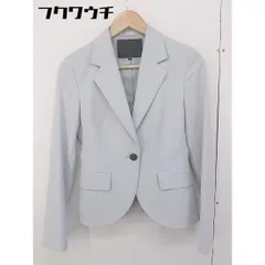 ◇ UNTITLED アンタイトル シングル 1B 長袖 テーラードジャケット サイズ2 ライトグレー レディース  【中古】 【1202070001126】