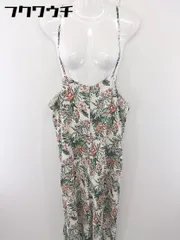 ◇ KBF URBAN RESEARCH 花柄 サロペット サイズ ONE オフホワイト グリーン マルチ レディース  【中古】 【1202080006470】