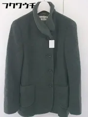 ◇ CHRISTIAN AUJARD クリスチャンオジャール ハイネック 長袖 コート サイズ 9AT ダークグリーン レディース  【中古】 【1202100005438】