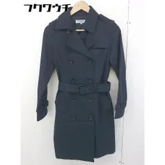 ◇ ◎ NATURAL BEAUTY BASIC ベルト付 長袖 トレンチ コート サイズM ネイビー レディース  【中古】 【1202140000349】