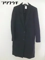 ◇ UNIQLO ユニクロ 長袖 チェスター コート サイズM ブラック レディース  【中古】 【1202160005386】