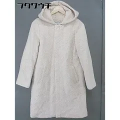 ◇ ROPE PICNIC ロペピクニック フード付き ジップアップ ニット 長袖 コート サイズ 38 ライトベージュ レディース  【中古】 【1202170000623】