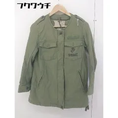 ◇ blanc basque ブランバスク ミリタリー 長袖 ノーカラー ジャケット サイズ38 カーキ レディース  【中古】 【1202160009100】のサムネイル