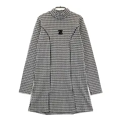 サイズ：F EIMY GOLF エイミーゴルフ  ハイネック 長袖ワンピース 千鳥柄 ブラック系 [240101591301] ゴルフウェア レディース ストスト