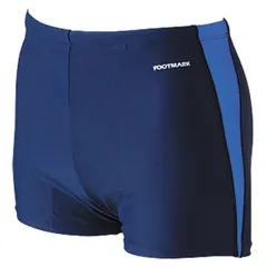 フットマーク footmark 男子トランクス(ジュニア) 水泳水着 (101532j1-10)、ブルー