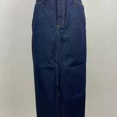 Andemiu アンデミュウ デニム ロングスカート S インディゴ Iライン 綿100％Ｓ　20251218-0001