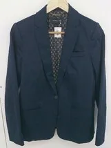 ◇ MANGO 長袖 テーラード ジャケット サイズEUR 36 USA 4 ネイビー レディース  【1203210001914】