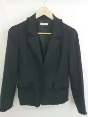 ◇ ParAvion パラビオン リネン混 長袖 テーラードジャケット サイズ L ブラック レディース  【中古】 【1203180005936】のサムネイル